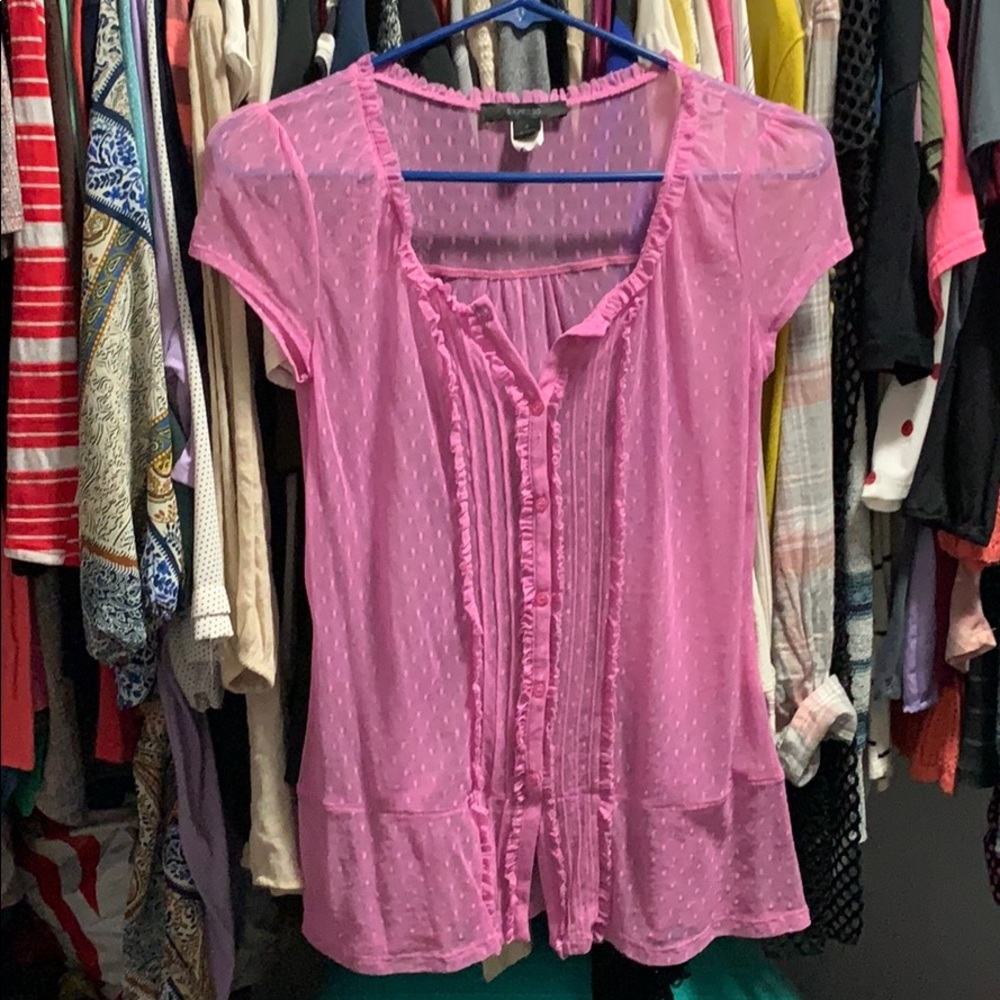 Express Pink Sheer Camisole